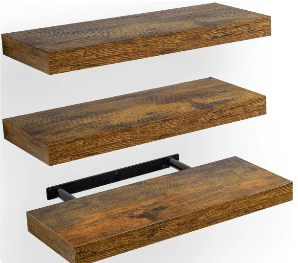 Wall-Mounted Floating Shelves