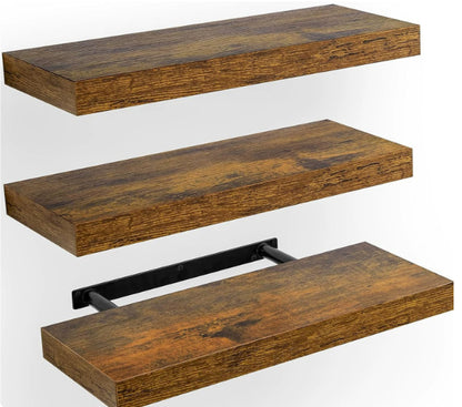 Wall-Mounted Floating Shelves