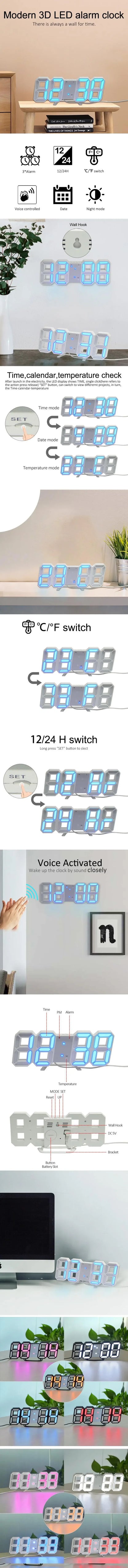LED clock (white only)