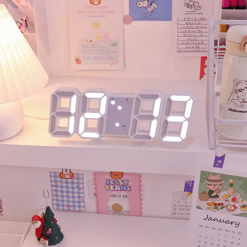 LED clock (white only)