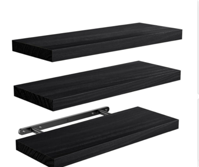 Wall-Mounted Floating Shelves