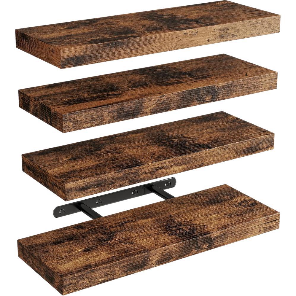 Wall-Mounted Floating Shelves