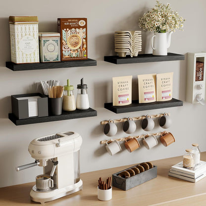 Wall-Mounted Floating Shelves